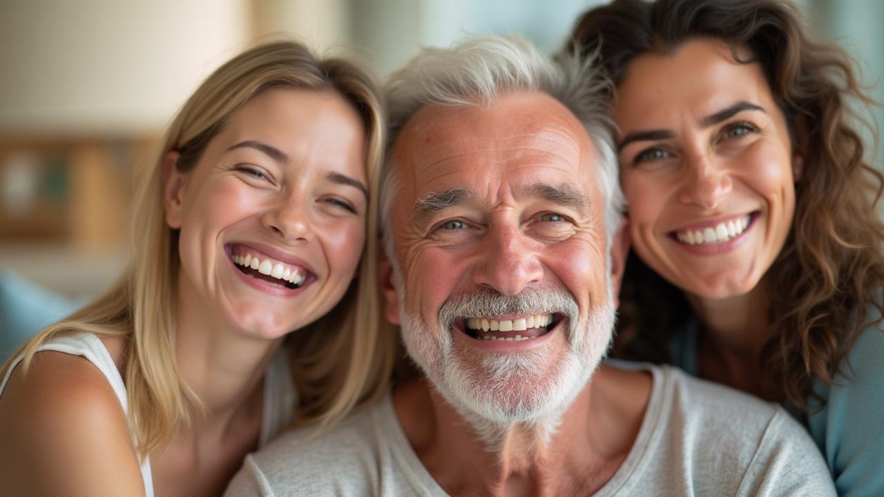 Smiling family after dental visit